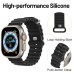 Ycysh Silicone Compatible with Apple Watch Ultra Ocean Band 49mm